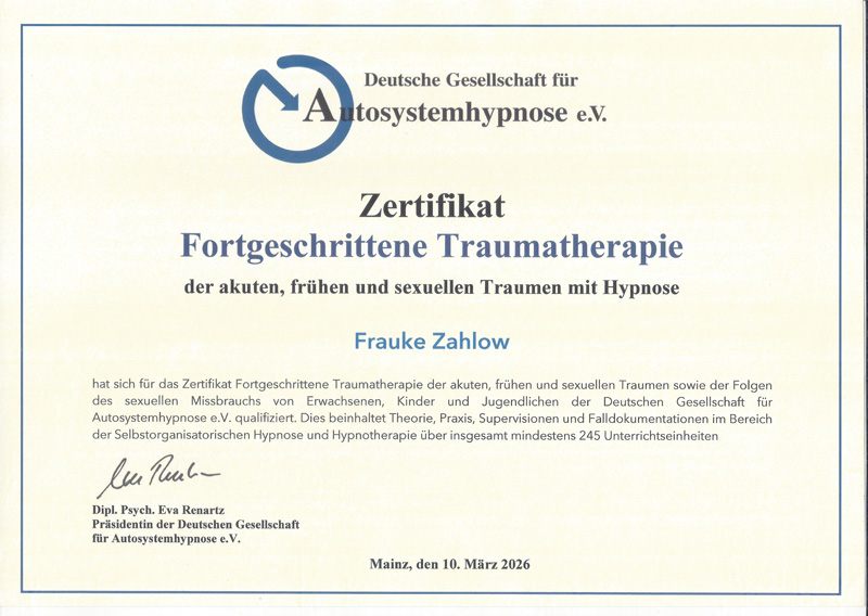 Traumatherapie Zertifikat